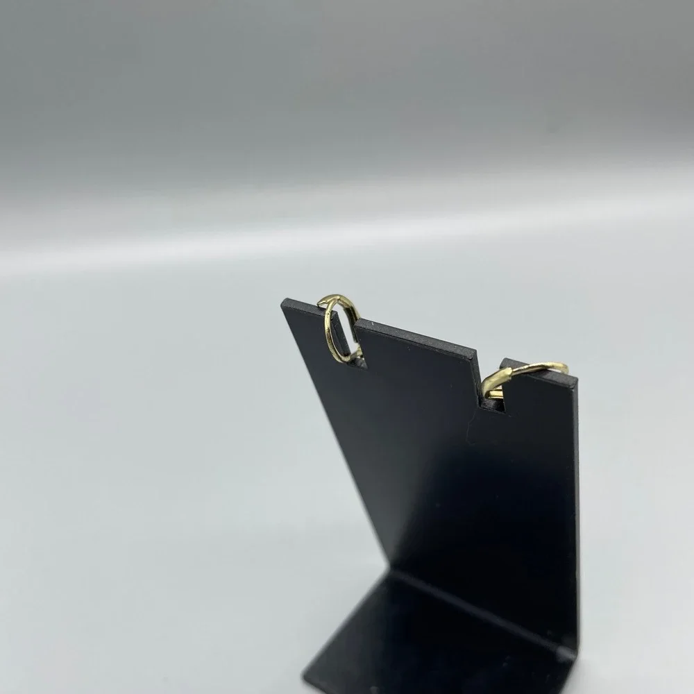 Gold Silver Black Rhinestone Disco Ball‎ Triple Drop Leverback Earrings Women